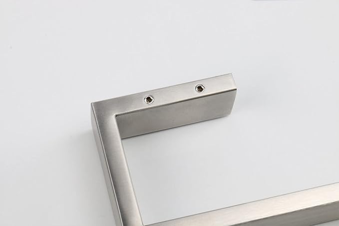 TocTen Bath Towel Rack - Square Base Thicken SUS304 Stainless Steel Towel Bar for Bathroom, Bathroom Bar Accessories Towel Rod Heavy Duty Wall Mounted Towel Holder (Brushed Nickel, 36 Inch)