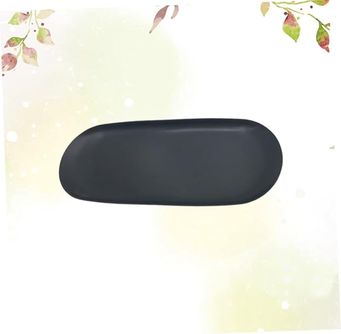Alipis Storage Tray Nordic Style Minimalist Jewelry Organizer Plate Black Storage for Fruits Necklaces and Earrings Elegant Desktop Display
