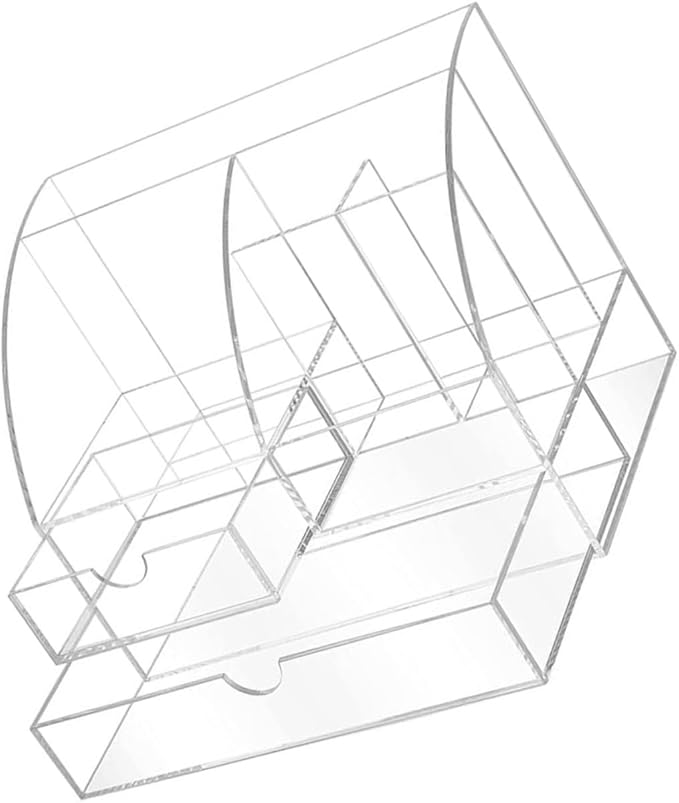 Unomor Multi-purpose Acrylic Desk Organizer Stationery Sundries Organizer Tabletop Storage Box Drawer