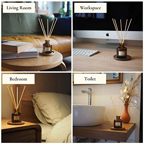 PRISTINE Lily & Jasmine Reed Diffusers for Home & Bathroom | Refreshing Lily of Valley & Jasmine Room Fragrance Reed Diffuser, Oil & Room Diffusers with Reeds Stick Set | Home Frag - Image 6