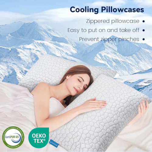 Queen Size Cooling Fiber Pillowcase (1 Pack) – Luxury, fits Hotel - Image 3