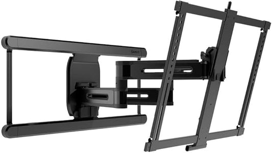SANUS Height Adjustable Full Motion TV Wall Mount for 42" to 90" TVs - Raise or Lower TV 4" After Install - Maximizes Compatibility with Your Setup - 3 Step DIY w/Smooth Extension, Tilt & Swivel