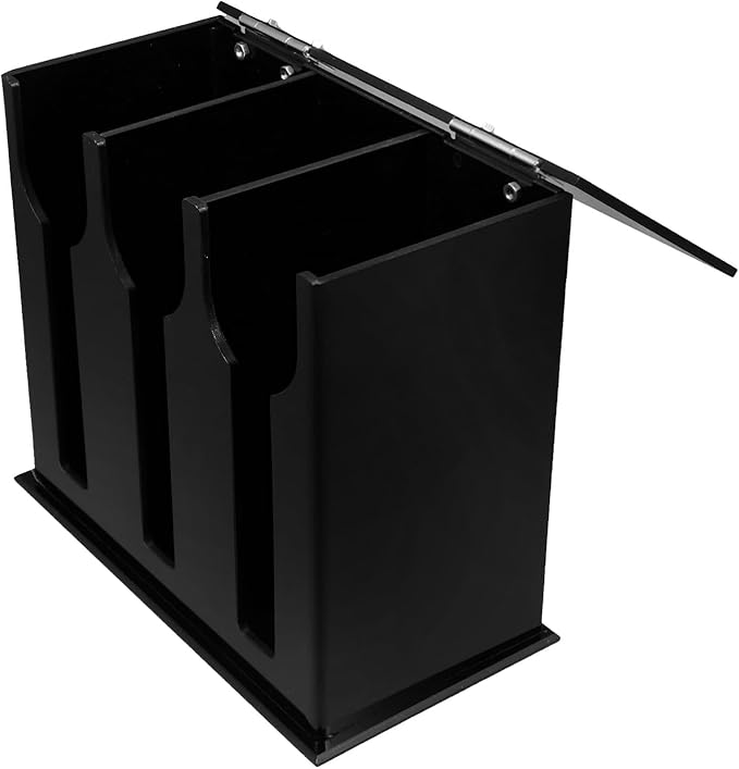 PRETYZOOM 3pcs Acrylic Dispenser Compartment Utensil Organizer for Kitchen Countertop Restaurant Stylish Cutlery Holder for Easy Access and Storage