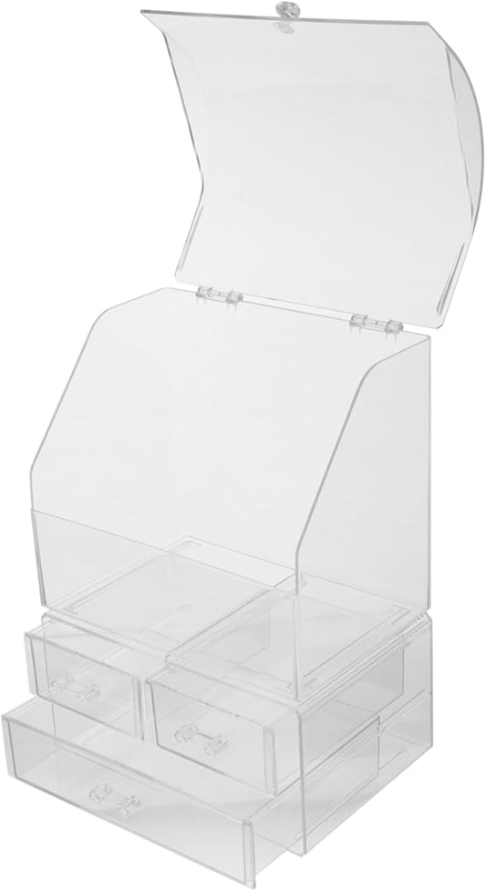 Baluue Material Makeup Storage Case Dividers Decorative Organizer Simple Stylish