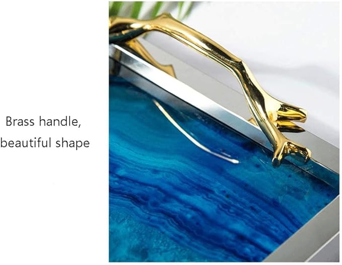 Storage Bathroom Tray Creative Metal Vanity Tray Living Room Decoration Ornaments Nordic Desktop Home Storage Furnishings Storage Tray Organization