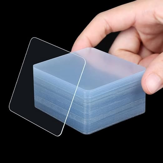 20PCS Double Sided Adhesive Pads for Mounting, 2.4inx2.4in, Two Sided Pre-Cut Squares,Sticky Tack Double Face Tape for Walls Hanging,2 Sided Nano Wall Mount Heavy Duty Pad Clear