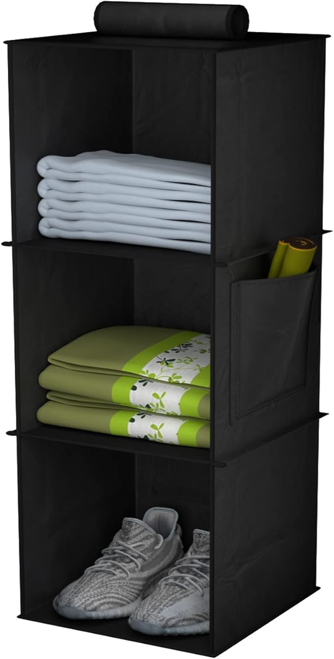 YOUDENOVA 6-Shelf Hanging Closet Organizer, 3-Shelf Closet Hanging Storage Shelves