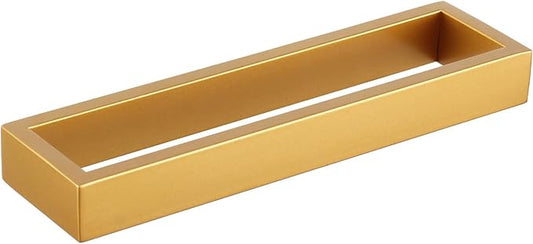 GERZWY Gold Stainless Steel Towel Holder Towel Hanger Towel Ring for Bathroom Lavatory Wall Mount Contemporary Style