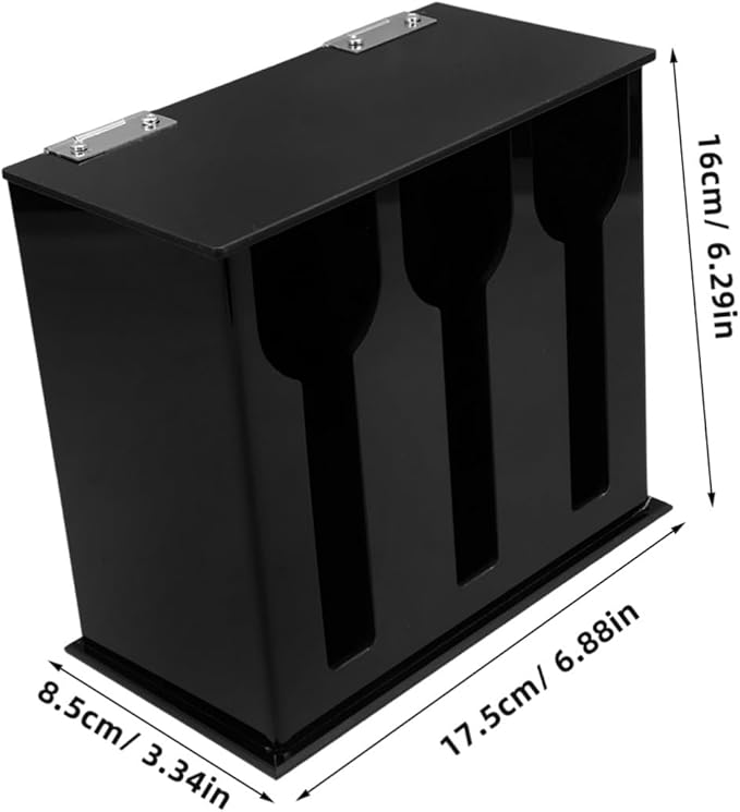 PRETYZOOM Acrylic Utensil Holder with Compartments Spoon and Fork Dispenser for Kitchen Organization Non-Slip Design for Cutlery Storage and Easy Access