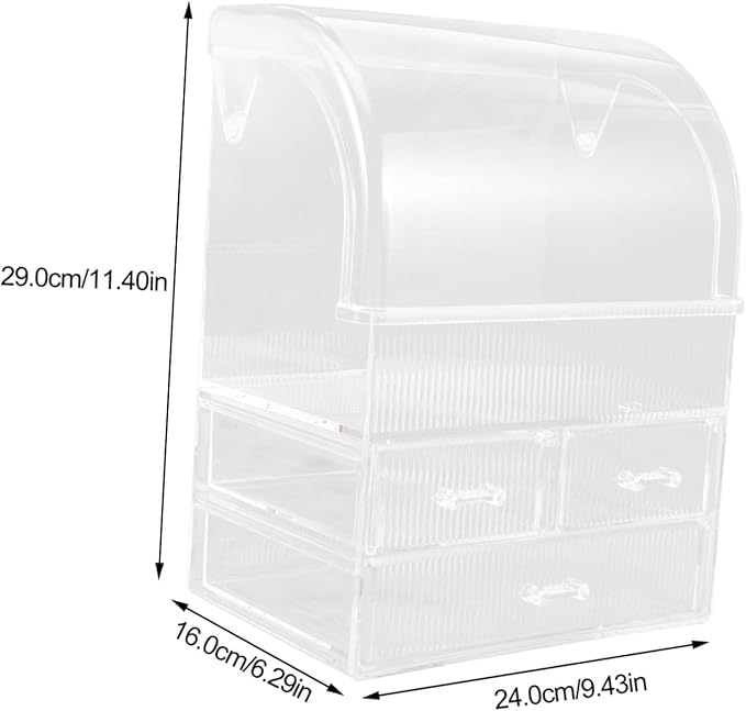 Acrylic Makeup Organizer Box Desktop Drawer Organizer Storage for Cosmetics