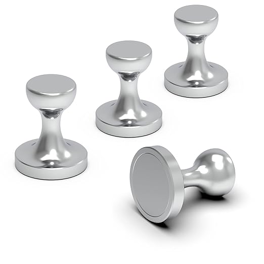 Coat Magnetic Hooks Heavy Duty Magnet Hanger, Magnet Hooks with Rare Earth Neodymium for Home, Office, Workplace or Traveling(D36 Sliver-4)