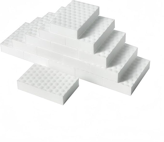 Magic Sponges Eraser,20PCS Melamine Sponge Bulk,2X Density,Extra Long-Lasting Eraser Cleaner for Bathtub, Floor, Baseboard, Bathroom, Wall,Kitchen,Furniture (20PCS (2X Density)
