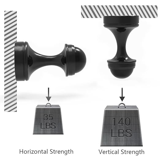 Magnetic Hooks Heavy Duty for Cruise Cabins Magnet Hanger Holder Hanging Coats Neodymium Rare Earth Magnet for Home, Office, Bags, Workplace or Traveling-Pack of 2 Black