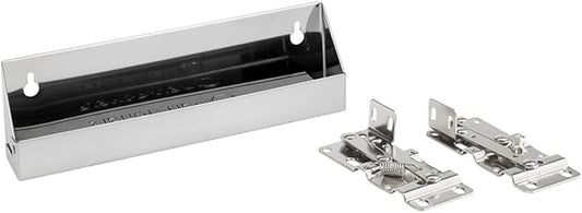 Rev-A-Shelf 16" Slim Tip-Out Sink Tray for Kitchen and Bathroom Base Cabinets, Large Pull Out Stainless Steel Storage Organizer, Silver, 6541-16-52