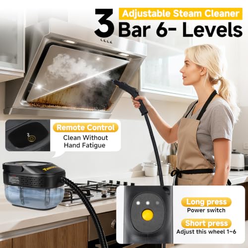 Steam Cleaner, 3-Level Adjustable Handle 1500W Steamer for Cleaning - Image 6