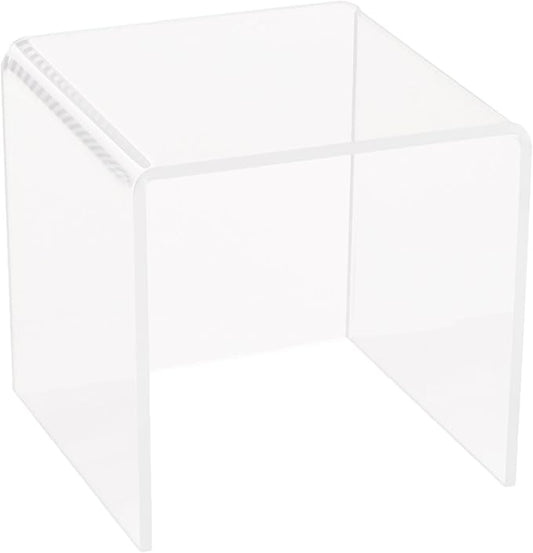 Azar Displays 515322 5.5" Acrylic Square Riser (4 Pack)