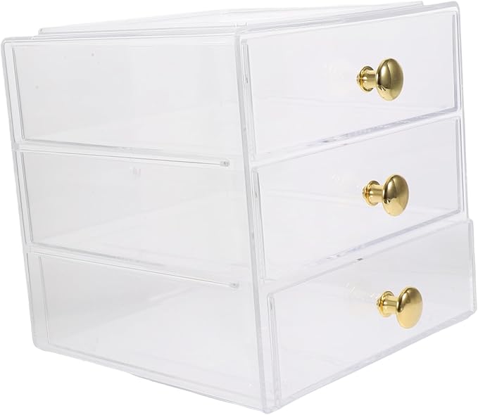 Garneck Stackable Drawer Storage Box Desktop Organizer Makeup and Jewelry Storage Office Supplies Sundry Box Sturdy and Easy Maintenance