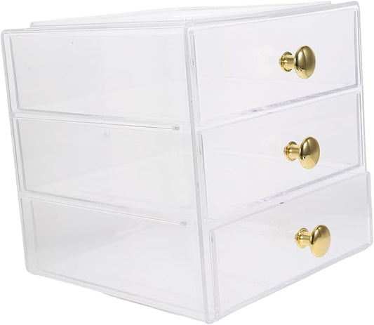 Garneck Stackable Drawer Storage Box Desktop Organizer Makeup and Jewelry Storage Office Supplies Sundry Box Sturdy and Easy Maintenance