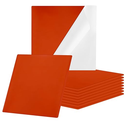 Amylove 10 Pcs Fire Putty Electrical Putty Pads Soundproofing Pads Fire Barrier Moldable Firestop Adhesive for Wall Openings Electrical Box, Red (7" x 7")