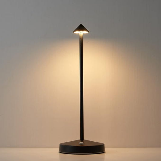 Cordless Table Lamps,Rechargeable Led Touch Bar Lamp, Portable Battery Desk Lamp,2 Level Brightness Dimmable Night Light,Minimalist Design, for Living Room/Restaurant/Couple Dinner/(Black)