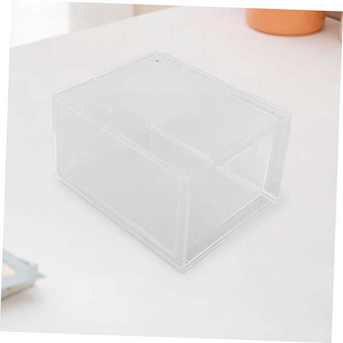 jojofuny 3Pcs Clear Stackable Drawer Organizer Versatile Makeup Storage Bins for Easy Access to Cosmetics and Daily Items Space Saving Transparent Design for Home and Vanity