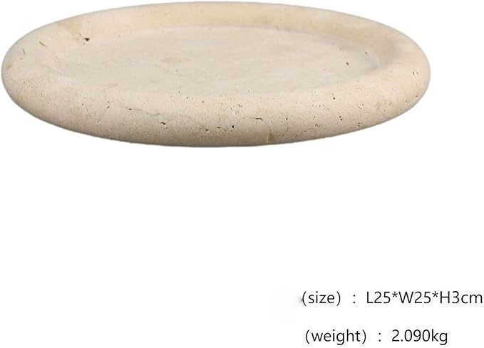 Modern Marble Tray Set - Minimalist Home Decor for entryway, Hotel, Showroom - Geometric Marble Storage Bowl for Essentials and Decorations(Beige6)