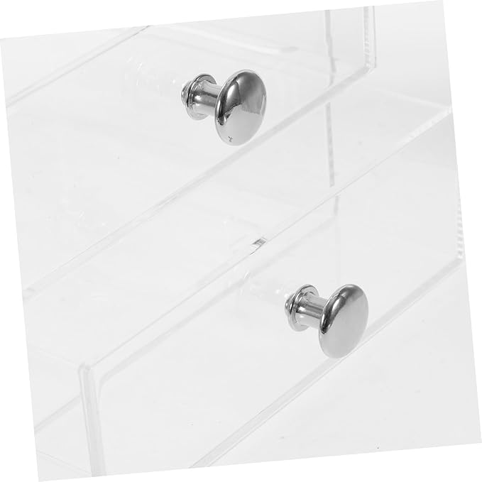 Cosmetic Storage Box 3-layer Organizer Drawers Acrylic Makeup Organizer Tabletop Storage Solution