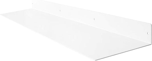Buhbo Mitus Floating Shelf Wall Mounted (8 inch x 36 inch) Heavy Duty Industrial Modern Steel, White