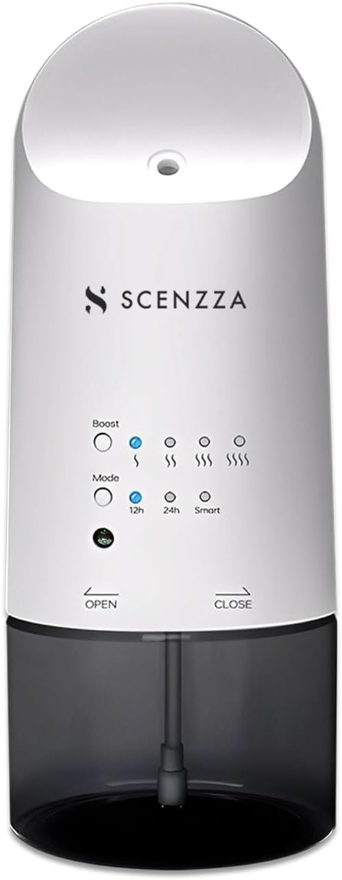 Plug in Waterless Essential Oil Diffuser for Wall Outlet, Portable Wall Diffuser Aromatherapy Device, Light Sensing & Long Lasting Fragrance, Perfect for Home, Office, & Spa, 160ml, White