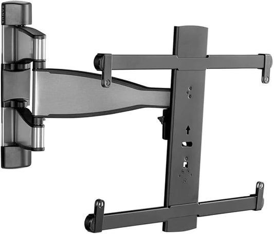Sanus Premium Full Motion TV Wall Mount for 32" - 55" TVs - Stainless Steel Finish with FluidMotion Design for Smooth Extension, Tilt,