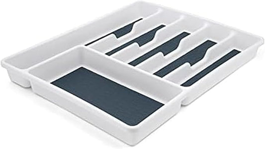 Copco Basics 6 Compartment Drawer Organizer, 15.7 x 12.79 x 1.77-Inch, Star Blue
