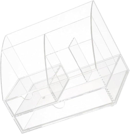 Desktop Organizer Storage Box for Makeup Stationery and Accessories Multi Acrylic Compartment Container for Use