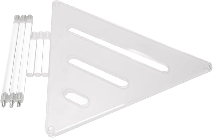 Acrylic Corner Shower Caddy, 2 Tier Floor Standing Organizer for Bathroom Bedroom Kitchen, Multifunctional Use