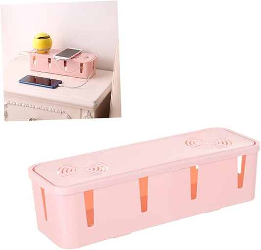 Angoily Cable Management Strip Box for Computer Power Cord Appliance Cord Organizer