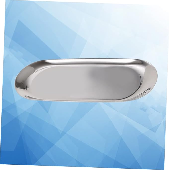 Alipis Tools Tray Nordic Style Jewelry Storage Plate Minimalist Silver Storage Tray for Home Bedroom Versatile Organizer for Necklaces and Earrings