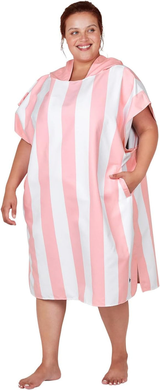 Dock & Bay Adult Poncho - Hooded Towel with Deep Pockets, Changing Robe - Quick Dry - Compact, Lightweight - Includes Bag