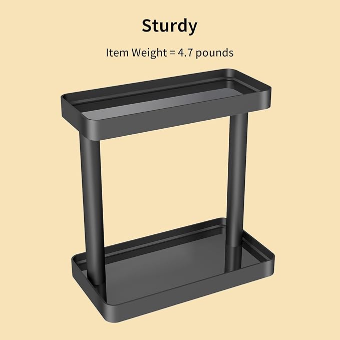 YUMORE Shower Caddy Organizer with Tempered Glass Shelves, Space-Saving Storage Shelf, Rust-Resistant Metal Corner Shelf for Modern Bathroom Shower (2 Tier)