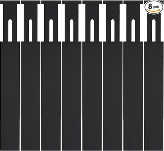 Bamboo Drawer Dividers,17-22" Adjustable Kitchen Drawer Organizer for Clothes,8 Pack Expandable Drawer Organization Separators for Bedroom,Bathroom,Dresser and Office,Black