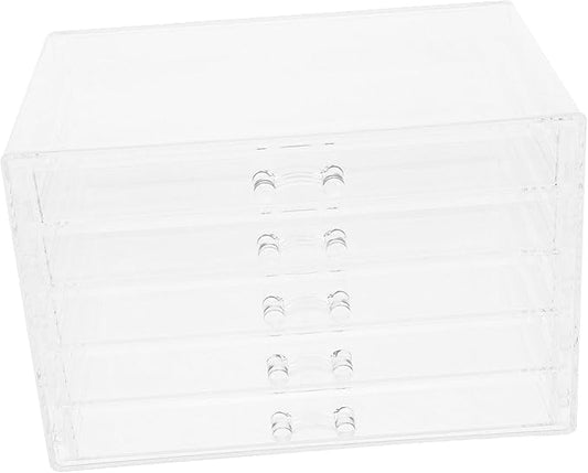 Makeup Organizer Acrylic Jewelry Storage Box for Vanity Desktop Holder for Lipstick Accessories and Jewelry Compact and Stylish Design for Easy Access