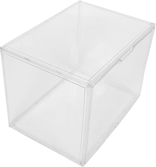 Acrylic Shoe Box Organizer Large 45x33x33cm Stackable Plastic Shoe Storage Container for Sneakers and Boots for Men and Women