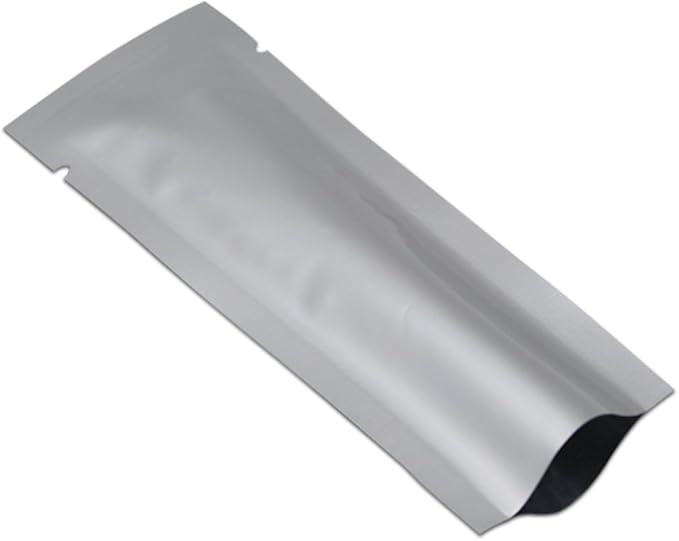 500 Pack 1.57x5.5 inch (Inside Size 1.18x5.1 inch) Heat Seal Sample Pouch Thickened Mylar Foil Bag for Toiletries Travel Packets Single Serving Coffee Powder Condiments Food Storage Containers