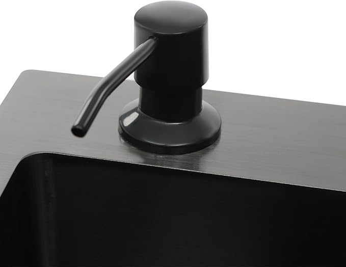 20-Inch Laundry Sink with Cabinet & 360° Swivel Hot/Cold Faucet, Freestanding Kitchen Sink Cabinet with Stainless Steel Sink & Drain Basket, Black Cabinet with Sink for Laundry&Utility Room