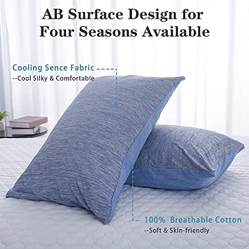 CHOSHOME Cooling Pillow Cases Zipper Pillow Covers Q-Max > - Image 3