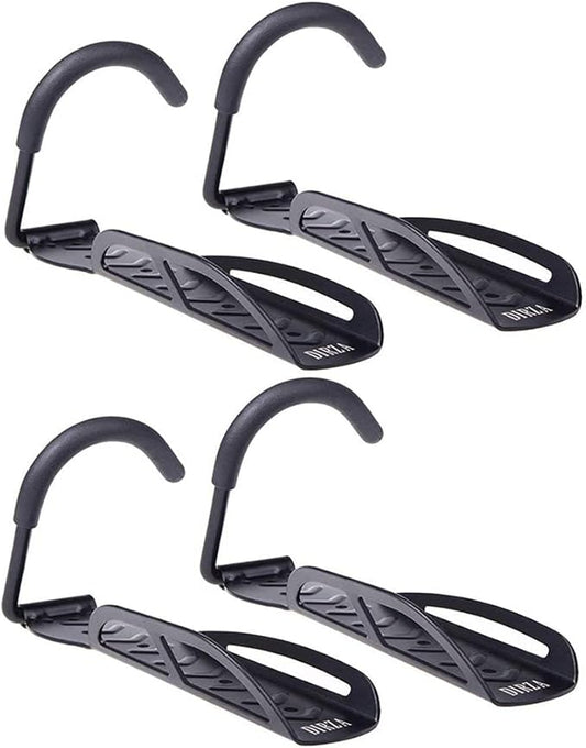 Dirza Bike Rack Garage Wall Mount Bike Hanger Bike Hooks Bike Storage Bicycle Vertical System for Garage Indoor Shed - Easily Hang/Detach - Holds up to 65 lb with Screws Black