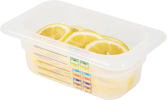 Restaurantware Food Storage Container 10 Pack of 6.8 x 4.2 x 2.5 Inches Plastic Stackable Storage Box White Reusable Label Container Dishwasher Safe For Restaurants And Kitchens