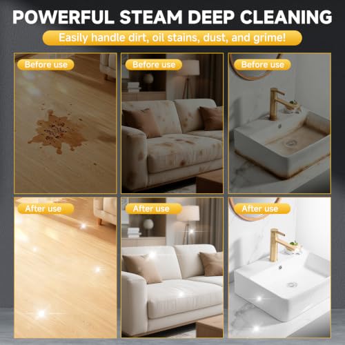 Steam Cleaner, 3-Level Adjustable Handle 1500W Steamer for Cleaning - Image 5