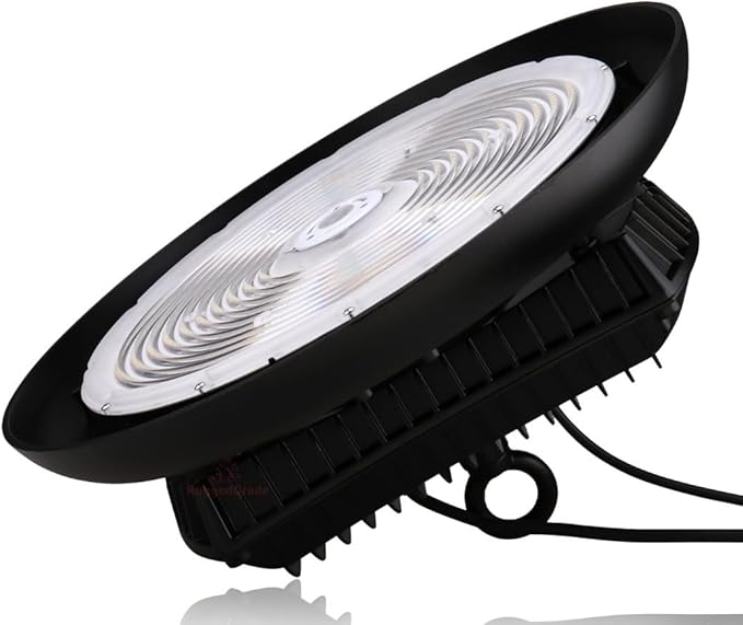 RuggedGrade 400W - Titan V Series HO LED High Bay UFO Light with Motion Sensor - 56,400 Lumen - 5000K Bright White - Wattage Selectable - 150W/120W/100W - Outdoor LED Light - DLC 5.1 Premium