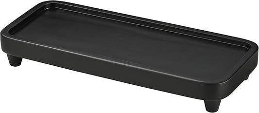 Bathroom Tray for Counter,Vanity Tray,Soap Dispenser Tray for Kitchen Sink, Kitchen and Home Decor(Black)
