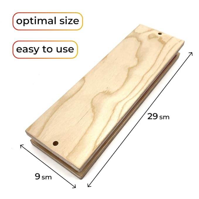 29 x 9 cm (2 pcs) Hair Holder on a Wooden Base, Drawing Mat For Bulk Hair Extension Professional Hackle Styling Tools Making Lace Wig Tools Drawing Card With Needles