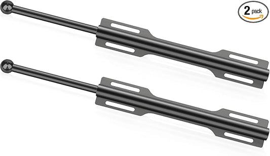 FIRJOY 12" Valet Rod for Closet Pull Out (2 Pack, Black)